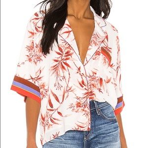 Joie Bayley Pajama Style Top in White